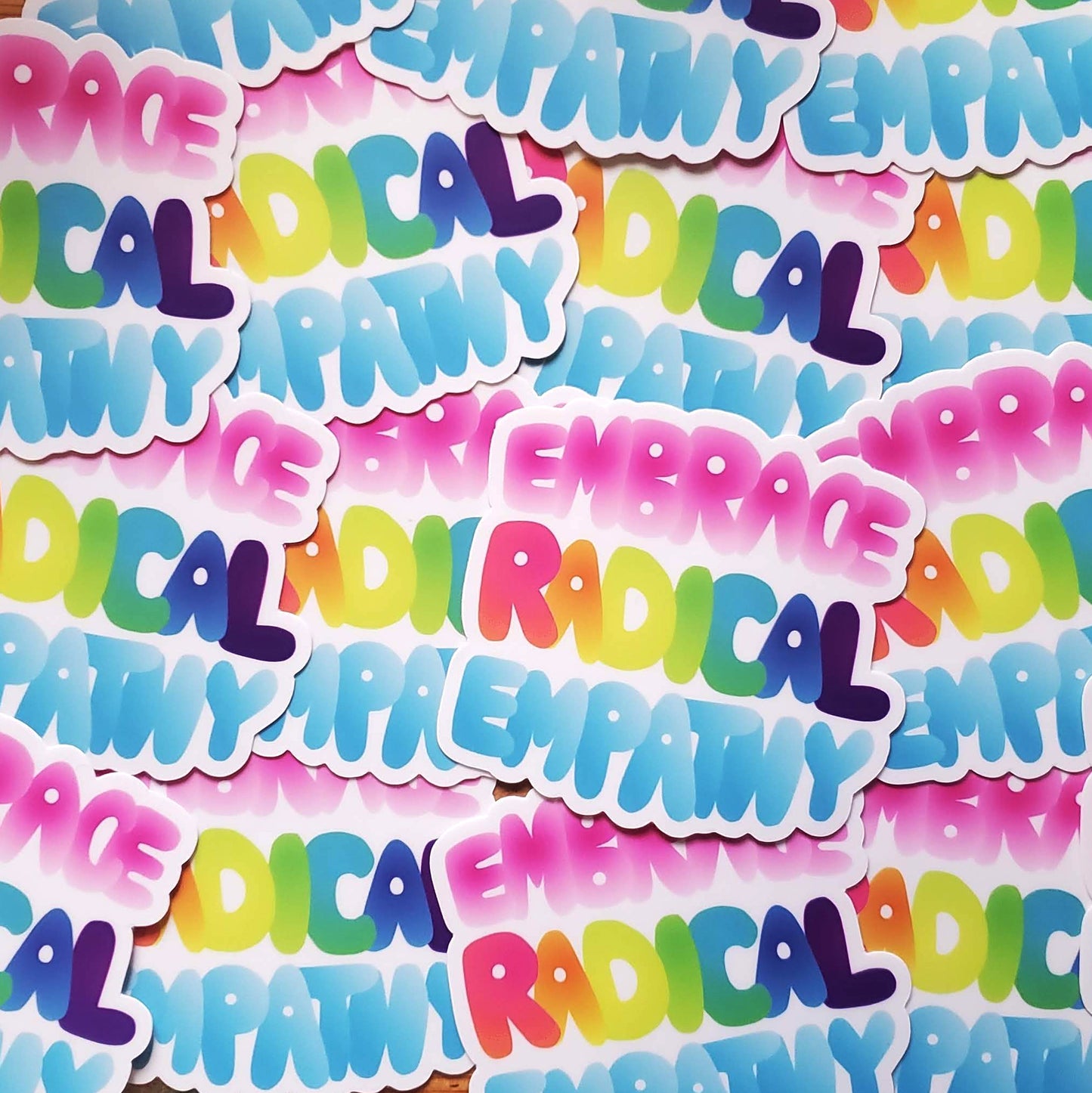 embrace radical empathy vinyl sticker