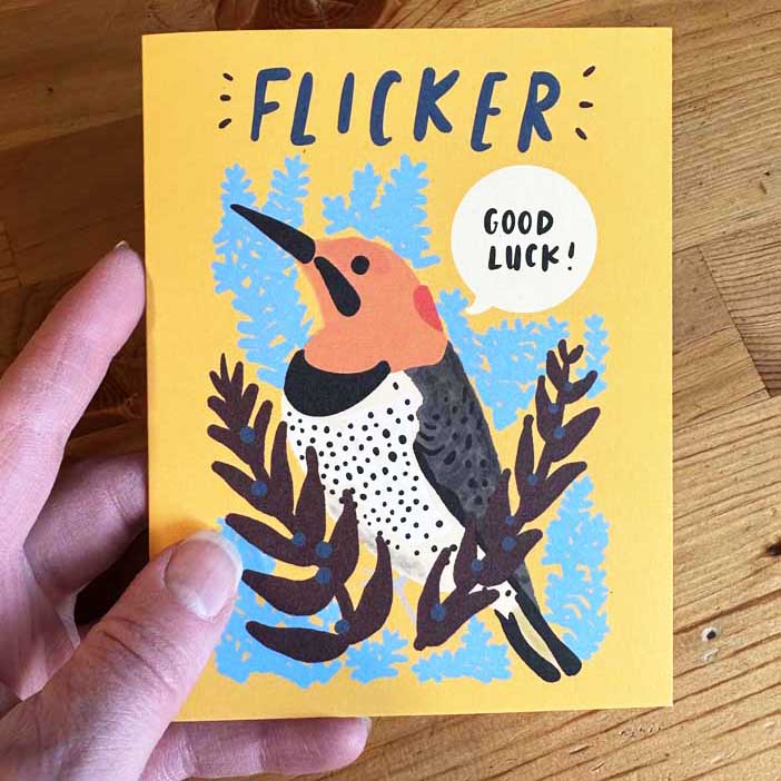 good luck flicker greeting card