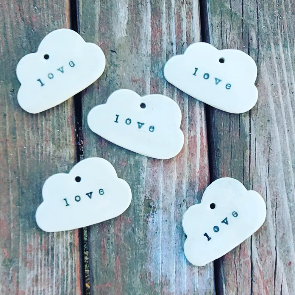 ceramic love ornament