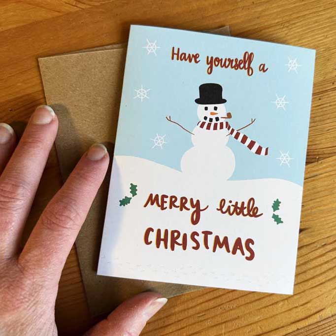 have yourself a merry little christmas greeting card