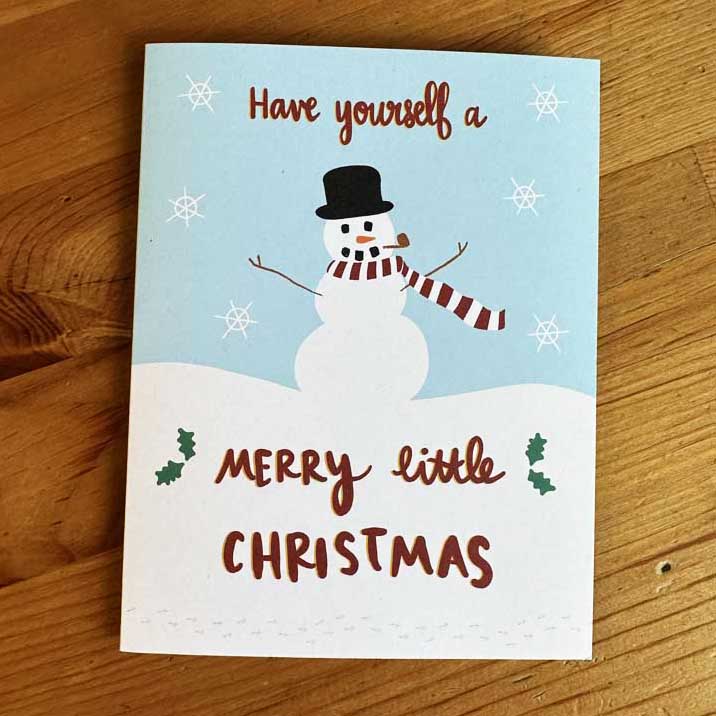 have yourself a merry little christmas greeting card
