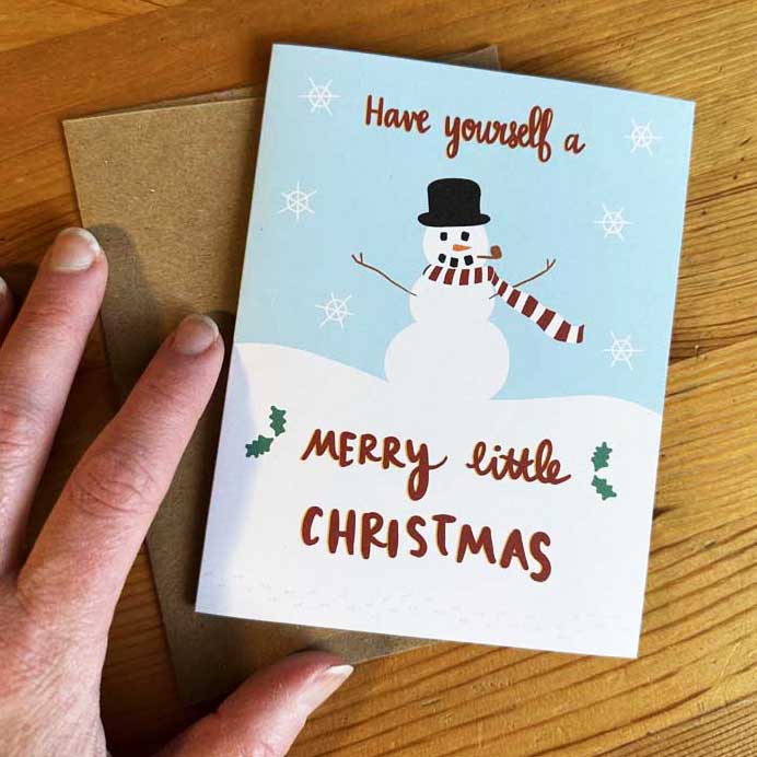 have yourself a merry little christmas greeting card