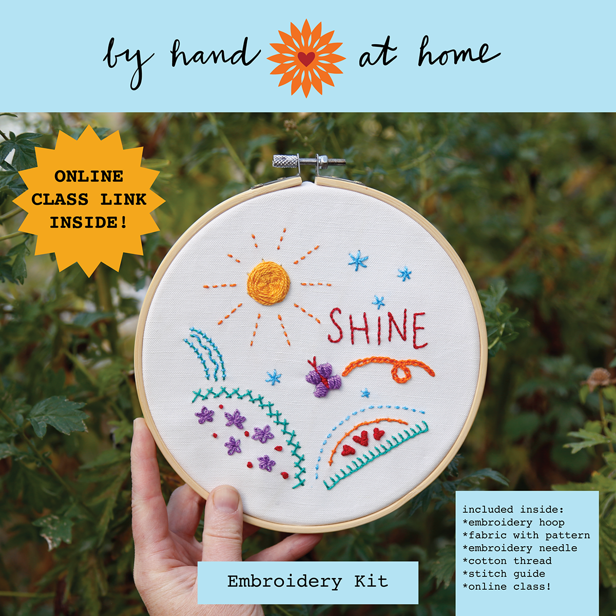 SHINE embroidery kit sampler