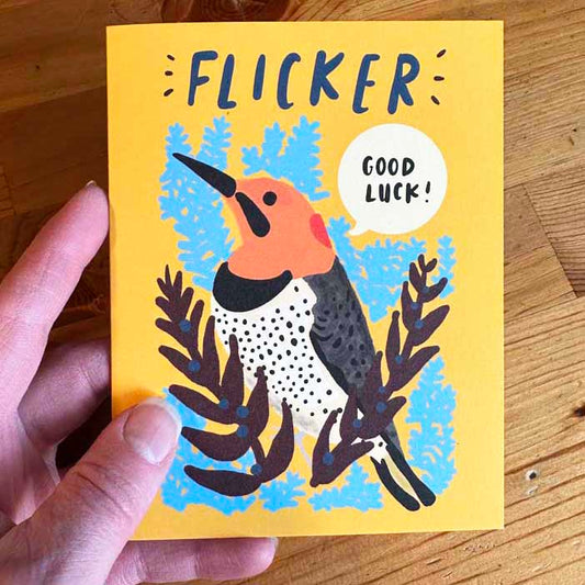 good luck flicker greeting card