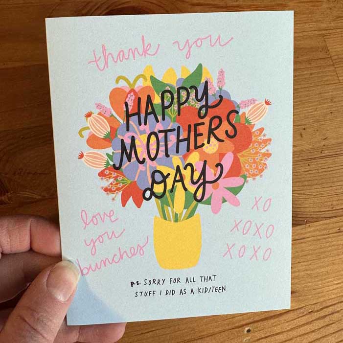 happy mother's day p.s. sorry greeting card